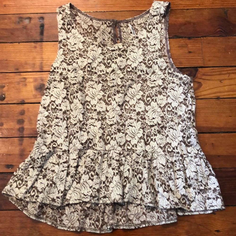 Flower lace top